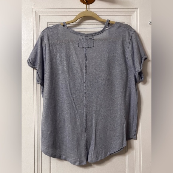 Free People Over You Tee in blue moon - Picture 9 of 10